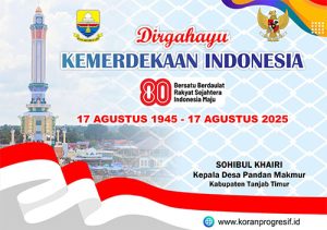 Kades Pandan Makmur Kab Tanjabtim mengucapkan HUT RI ke-80